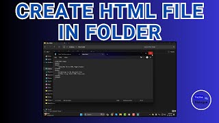 How to Create HTML File in Folder - Detailed Tutorial