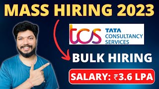 TCS Bulk Hiring 2023 | TCS Recruitment 2023 | IT Jobs | Mega Hiring @Job4Government