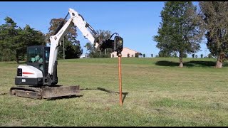 Vibrating Post Driver for Mini Excavator from Blue Diamond