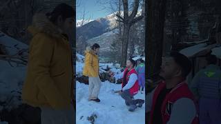 মানালি তে এসে বরফ দিয়ে propose করলাম #manali #love #youtubeshorts