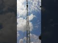 Climbing up a 35 meter tower. By Billie McGeoseph Hamusokwe