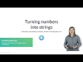 R Tutorial: Turning numbers into strings