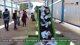 ▼ PLANTA DE CLASIFICACIÓN DE RESIDUOS SÓLIDOS URBANOS  PERU  ▼