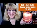 Bath & Body Works Autumn Candle Review - Fall 2019