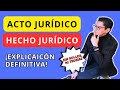 ⚠️ Acto y Hecho Jurídico | Explicación DEFINITIVA