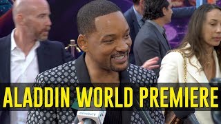 Will Smith & The Stars of Aladdin at The Red Carpet Premiere!