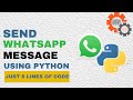 Automate WhatsApp message || Learn Python || Python Project