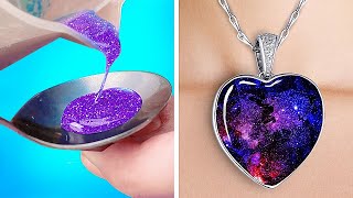 How To Use Epoxy Resin And Polymer Clay To Create Amazing DIY Jewelry 💍😃😍
