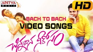 Chinnadana Neekosam || Back To Back Video Songs || Nithin, Mishti Chakraborty