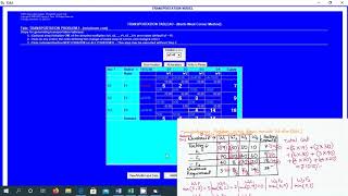 Transportation and Assignment in TORA