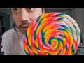 CHINESE ASMR - LARGEST RAINBOW LOLLIPOP 🍭 MOUTH SOUNDS & LICKING 🍭 [ENG Subtitles]