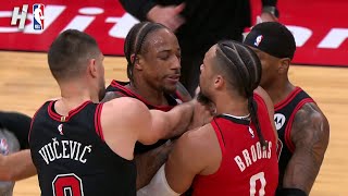 DeMar DeRozan & Dillon Brooks EJECTED after this Scuffle 😱 HEATED MOMENT