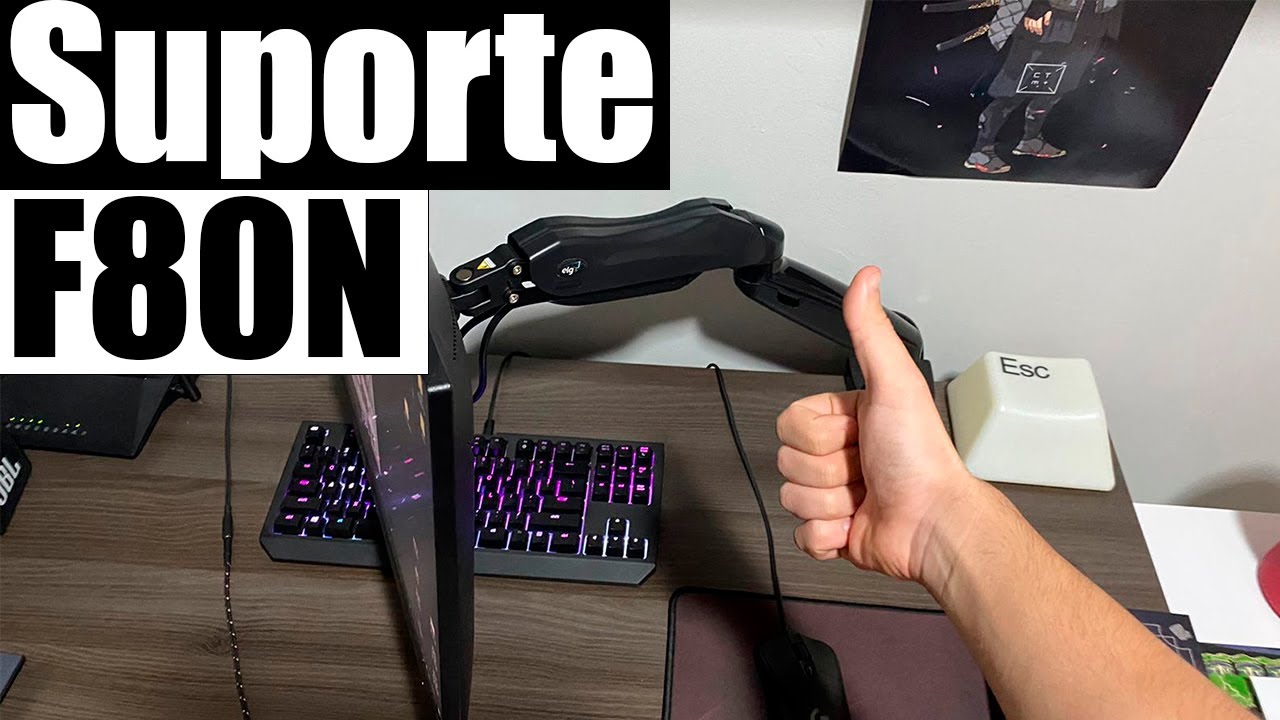 Suporte Articulado No Monitor - Suporte F80N ELG - YouTube