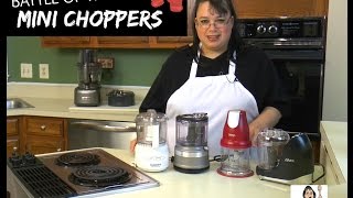 Mini Chopper Wars ~ Ninja, KitchenAid, Cuisinart, & Oster ~ Mini Food Processor Review