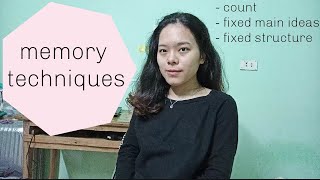 Memory techniques in consecutive without notes.