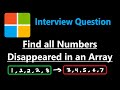 Find All Numbers Disappeared in an Array - Leetcode 448 - Python