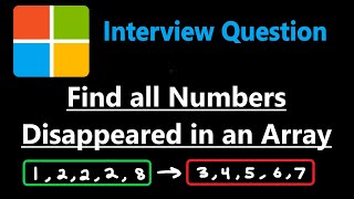 Find All Numbers Disappeared in an Array - Leetcode 448 - Python