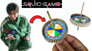 DIY Squid Game Spinner Top | how to make a squid game spinner top | squid game2 spinner toy |