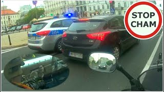 Omijanie na przejściu i instant karma - nie, jeśli jesteś z Policji #674 Wasze Filmy