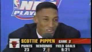 1997 NBA on NBC Press Conference - Jordan Pippen Game 2 ECF vs. Heat