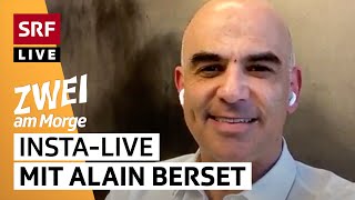 Alain Berset: Insta-Live mit dem Bundesrat | LIVE Special | SRF Zwei am Morge