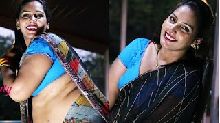 How to style a chiffon saree | uncut poonam tiwari chiffon saree expression tutorials | sneha beauty