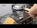 commercial electric egg bubble waffle maker machine ss puff cake oven waffle baking machine