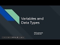 PHP: Variables and Data Types