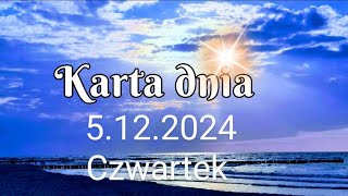 Tarot 🙃Karta dnia 5.12.2024 🙃Czwartek🙃 Wszystkie znaki zodiaku