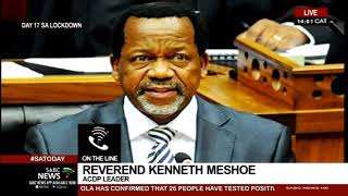 COVID-19 | ACDP leader Reverend Kenneth Meshoe updates on his health