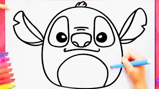 how to draw a squishmallow stitch