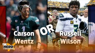 Colin plays 'Wentz or the Fence' and chooses which NFL QBs he'd pick over Carson Wentz | THE HERD