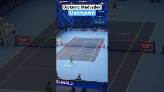 Djokovic Medvedev matchpoint #tennis