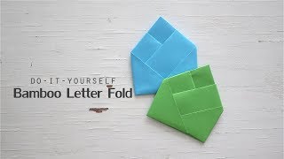 DIY Bamboo Letter Fold | Creative Origami Letter Tutorial