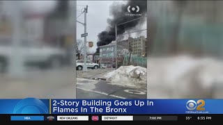 2-Story Bronx Building Goes Up In Flames