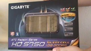 Gigabyte ATI Radeon HD5750 Silent Cell Graphics Card - Unboxing