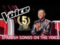 TOP 5 SPANISH COVERS ON THE VOICE | BEST AUDITIONS