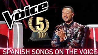 TOP 5 SPANISH COVERS ON THE VOICE | BEST AUDITIONS
