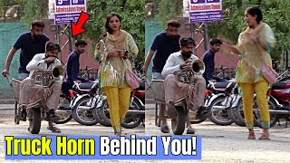 Truck Horn Behind You (FUNNY REACTIONS) | LahoriFied