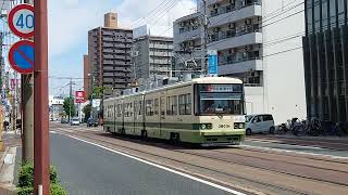 広島電鉄3800形3803号 広大附属学校前〜県病院前