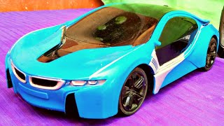 BMW i8 Rc Car unboxing & testing with remote control for kids