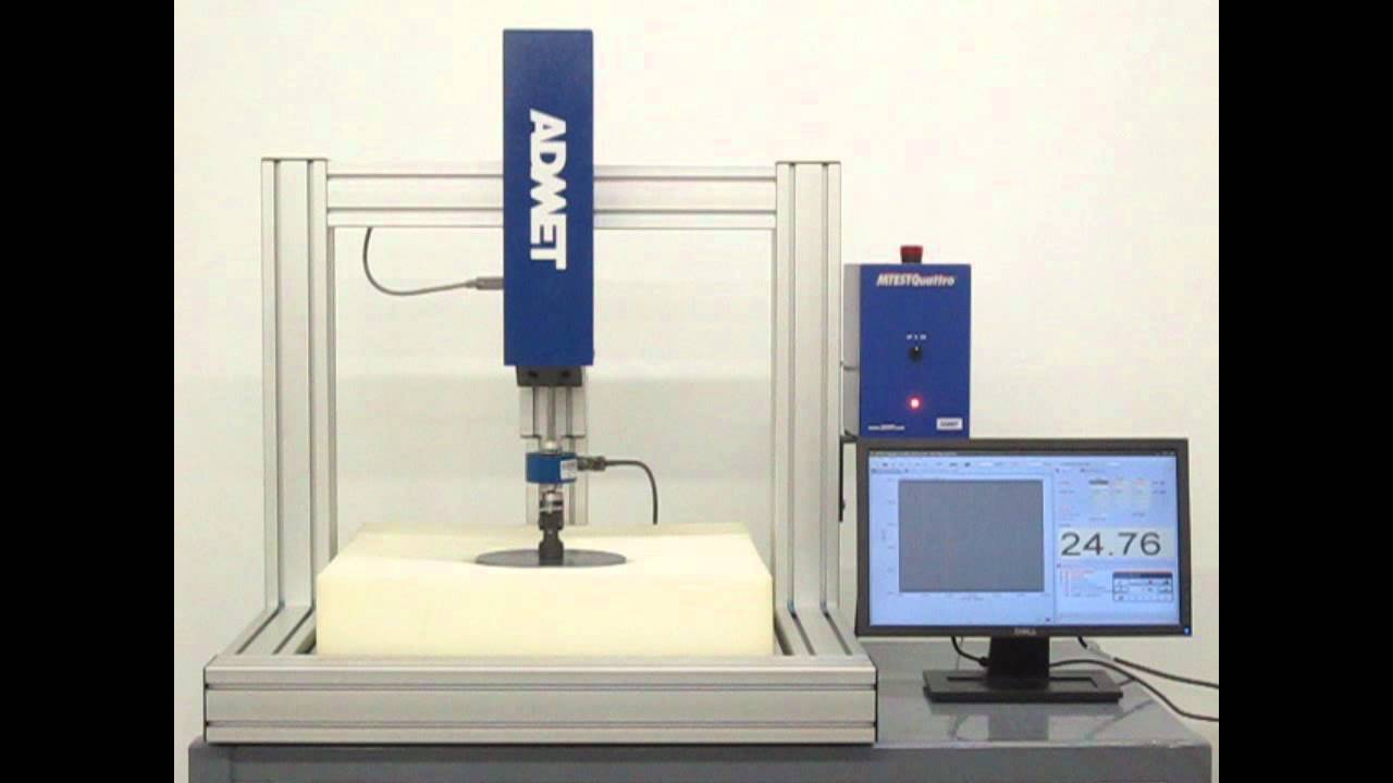 Astm D3574 Ifd Foam Compression Test Youtube Astm D3574 Ifd Foam Compression Test Youtube
