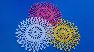 crochet for beginners | round pattern crochet tablecloth | crochet tablecloth pattern #beginners