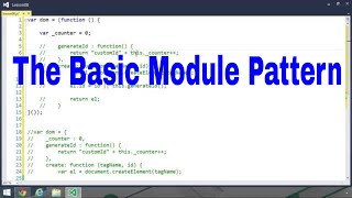 Modules The Basic Module Pattern