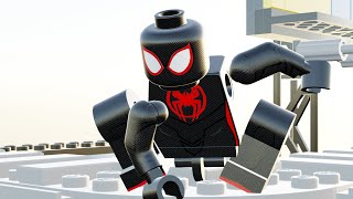 Miles Morales vs Robbers - LEGO Blender 3D Animation