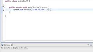 Java Screencast Tutorial 2 - Print Statements and Comments