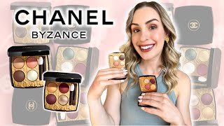 CHANEL BYZANCE EYESHADOW PALETTES 2023 👑 SWATCHES & REVIEW | PARURE VENITIENNE & PARURE IMPERIALE