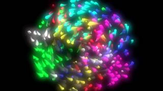 Flocking + Trails : Enclosed in a Sphere
