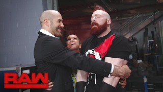 Bayley attempts to mend the rift between Sheamus \u0026 Cesaro: Raw, Jan. 30, 2017