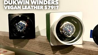 DUKWIN WATCH WINDER $79.99 VEGAN LEATHER REVIEW